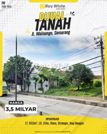 Tanah Dijual Lokasi Mijen, Semarang Luas 502m2 Legalitas Aman Tanah Dijual Lokasi Mijen, Semarang Luas 502m2 Legalitas Aman
