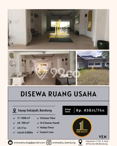Unit Ruko Disewa Lokasi Sukajadi, Bandung Spesifikasi Luas Bangunan 700m2 Unit Ruko Disewa Lokasi Sukajadi, Bandung Spesifikasi Luas Bangunan 700m2