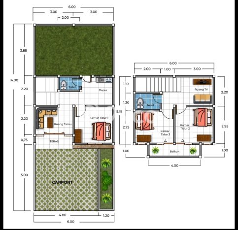 Rumah Sederhana Dijual di Tabanan 2 Kamar dengan LT 60m2 Rumah Sederhana Dijual di Tabanan 2 Kamar dengan LT 60m2