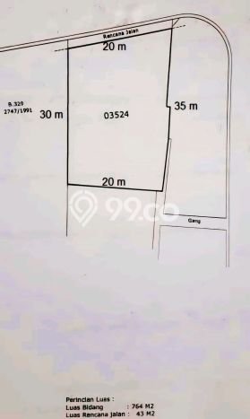 Dijual Tanah Lokasi Kemanggisan, Jakarta Barat Seluas 764m2 Dijual Tanah Lokasi Kemanggisan, Jakarta Barat Seluas 764m2