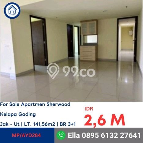 Siap Milik Apartemen Mewah 4 KT & 2 KM di Kelapa Gading, Jakarta Utara Siap Milik Apartemen Mewah 4 KT & 2 KM di Kelapa Gading, Jakarta Utara