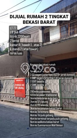 Dijual Rumah 4 Kamar Lokasi Strategis Nyaman dan Strategis di Bekasi Barat Dijual Rumah 4 Kamar Lokasi Strategis Nyaman dan Strategis di Bekasi Barat