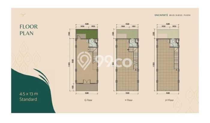 Ruko di BSD City, Luas 156m2m², Kawasan Komersial Ruko di BSD City, Luas 156m2m², Kawasan Komersial