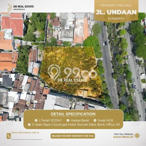 Tanah Kavling Dijual di Undaan, Surabaya dengan Luas Tanah 3023m2 Tanah Kavling Dijual di Undaan, Surabaya dengan Luas Tanah 3023m2