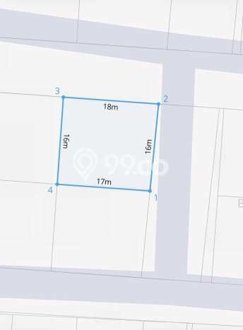 Kavling Tanah untuk Dijual di Sunset Road, Badung, Luas 278m2 Kavling Tanah untuk Dijual di Sunset Road, Badung, Luas 278m2