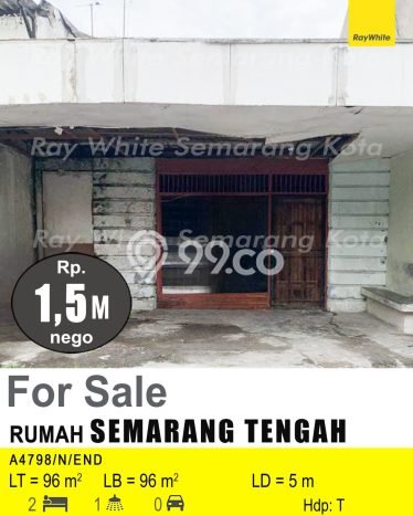 For Sale Rumah 2 Kamar Lokasi Ideal Bagus dan Strategis di Semarang Tengah For Sale Rumah 2 Kamar Lokasi Ideal Bagus dan Strategis di Semarang Tengah