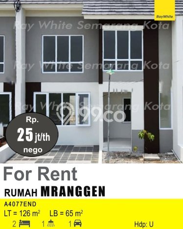 Disewakan Hunian Konsep Minimalis di Mranggen Demak dengan 2 KT Disewakan Hunian Konsep Minimalis di Mranggen Demak dengan 2 KT