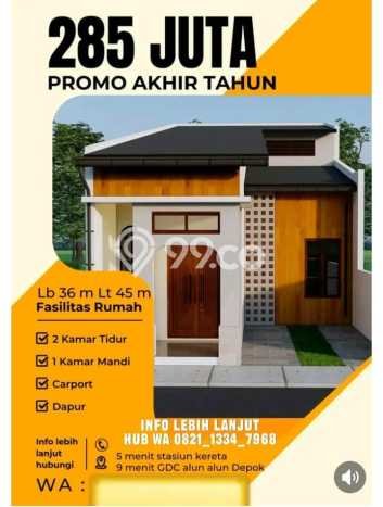 Jual Rumah Siap Huni di Cibinong Bogor Harga Rp 285 Juta LT 45m2 Jual Rumah Siap Huni di Cibinong Bogor Harga Rp 285 Juta LT 45m2