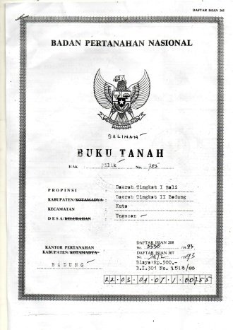Untuk Dijual Tanah 400m2 di Ungasan, Badung Untuk Dijual Tanah 400m2 di Ungasan, Badung