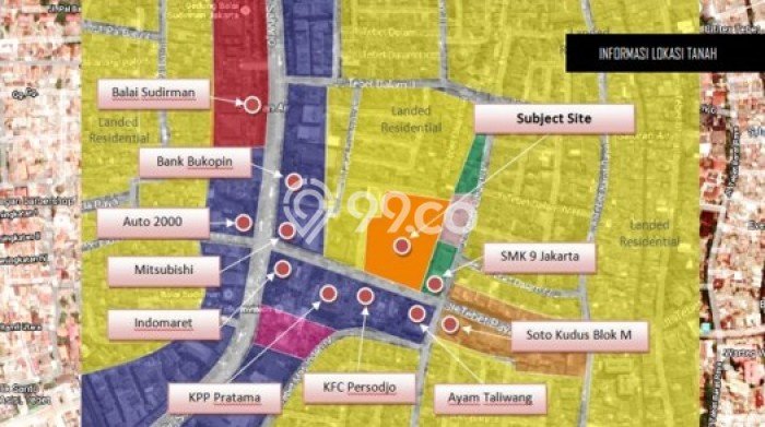 Kavling Tanah Dijual di Tebet Jakarta Selatan Spesifikasi 9926m2 Kavling Tanah Dijual di Tebet Jakarta Selatan Spesifikasi 9926m2