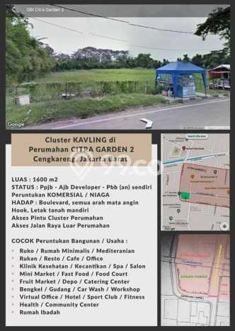 Tanah Lokasi Strategis Kawasan , Luas 1600m2m², Akses ke Pusat Kota Tanah Lokasi Strategis Kawasan , Luas 1600m2m², Akses ke Pusat Kota