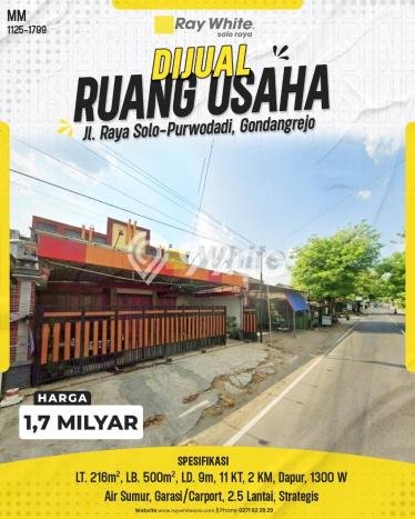 Lokasi Strategis! Dijual Komersial Bisnis di Gondangrejo, Karanganyar Kondisi Bagus Lokasi Strategis! Dijual Komersial Bisnis di Gondangrejo, Karanganyar Kondisi Bagus