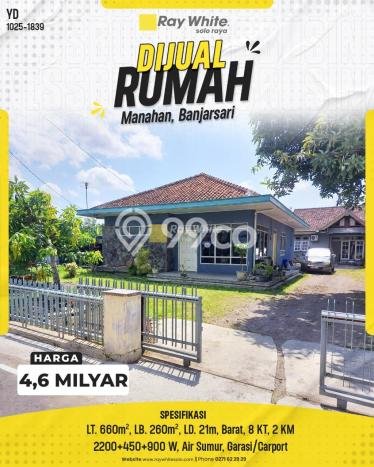 Best Deal Hunian Mewah Ideal dan Luas di Manahan, Solo Best Deal Hunian Mewah Ideal dan Luas di Manahan, Solo