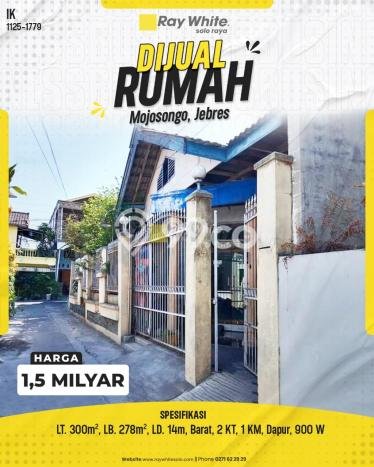 For Sale Hunian Rumah Terawat 2 KT di Mojosongo, Surakarta For Sale Hunian Rumah Terawat 2 KT di Mojosongo, Surakarta