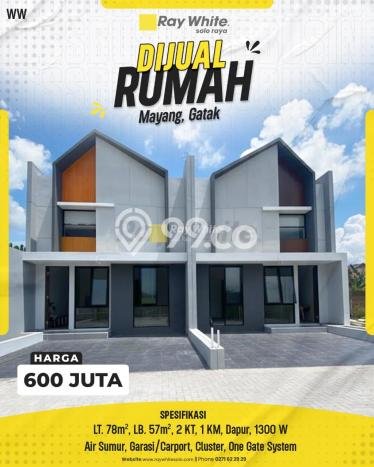 Rumah Minimalis 3 KT di Mayang Surakarta Unfurnished Rumah Minimalis 3 KT di Mayang Surakarta Unfurnished