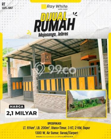 Rumah Minimalis 3 Kamar LT 614m2 di Mojosongo Rumah Minimalis 3 Kamar LT 614m2 di Mojosongo