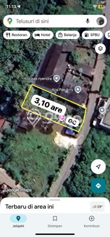 Lahan Dijual Lokasi Strategis di Badung dengan Luas 310m2 Lahan Dijual Lokasi Strategis di Badung dengan Luas 310m2
