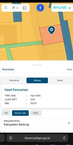 Tanah Kavling Dijual di Badung dengan Spesifikasi 338m2 Tanah Kavling Dijual di Badung dengan Spesifikasi 338m2