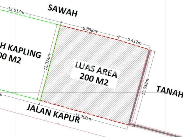 Jarang Ada! Tanah di Kaba kaba Punya Luas 200m2 SHM Jarang Ada! Tanah di Kaba kaba Punya Luas 200m2 SHM