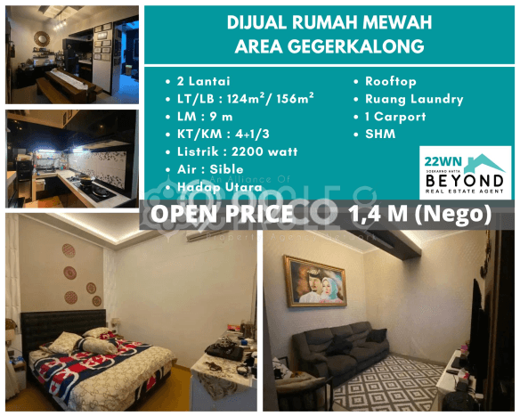 Rumah Modern 4 Kamar LT 124m2 di Geger Kalong Rumah Modern 4 Kamar LT 124m2 di Geger Kalong