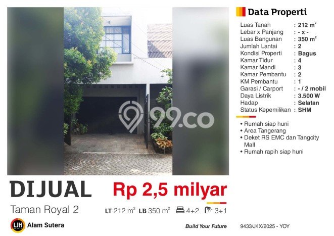 Dijual Rumah 4 Kamar Lokasi Strategis Nyaman dan Strategis di Tangerang Dijual Rumah 4 Kamar Lokasi Strategis Nyaman dan Strategis di Tangerang