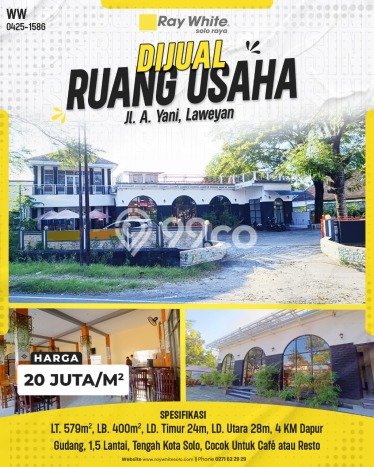 Komersial Komersial Dijual di Laweyan Surakarta LT 579m2 & LB 400m2 Komersial Komersial Dijual di Laweyan Surakarta LT 579m2 & LB 400m2