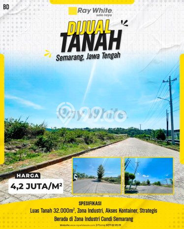 Tanah Strategis di Candi Golf, Luas 38000m², Cocok untuk Investasi Tanah Strategis di Candi Golf, Luas 38000m², Cocok untuk Investasi