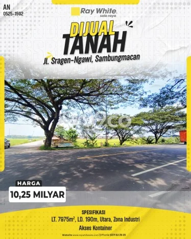 Kavling Tanah untuk Dijual di Sambungmacan, Sragen, Luas 7975m2 Kavling Tanah untuk Dijual di Sambungmacan, Sragen, Luas 7975m2