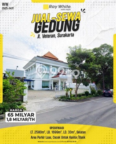 Disewakan Komersial di Pasar Kliwon Surakarta LT 2580m2, LB 1699m2 Disewakan Komersial di Pasar Kliwon Surakarta LT 2580m2, LB 1699m2