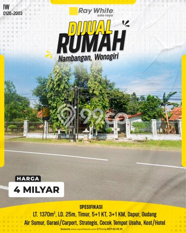 Hot Offer Hunian Premium Ideal dan Luas di Wonogiri, Wonogiri Hot Offer Hunian Premium Ideal dan Luas di Wonogiri, Wonogiri