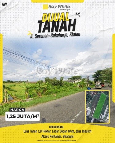 Lahan Investasi Lokasi Juwiring Klaten - Lahan Investasi Lokasi Juwiring Klaten -