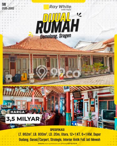 Hot Offer Hunian Mewah Ideal dan Luas di Gemolong, Sragen Hot Offer Hunian Mewah Ideal dan Luas di Gemolong, Sragen