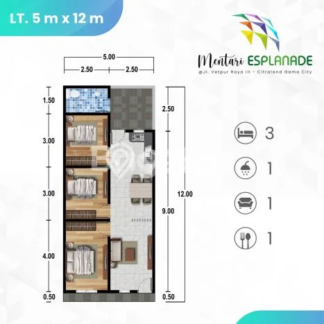 Dijual Cepat Rumah Bagus Siap Huni LB 60m2 di Medan Tembung, Medan Dijual Cepat Rumah Bagus Siap Huni LB 60m2 di Medan Tembung, Medan