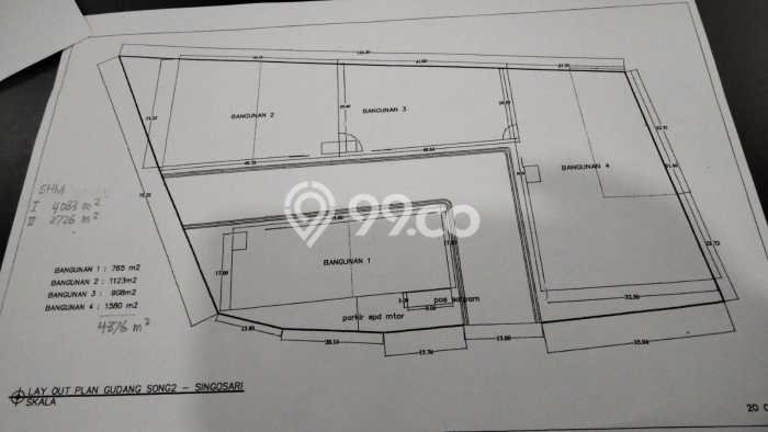 Gudang Paling Dicari LB 4376m2 Dijual di Lawang Gudang Paling Dicari LB 4376m2 Dijual di Lawang