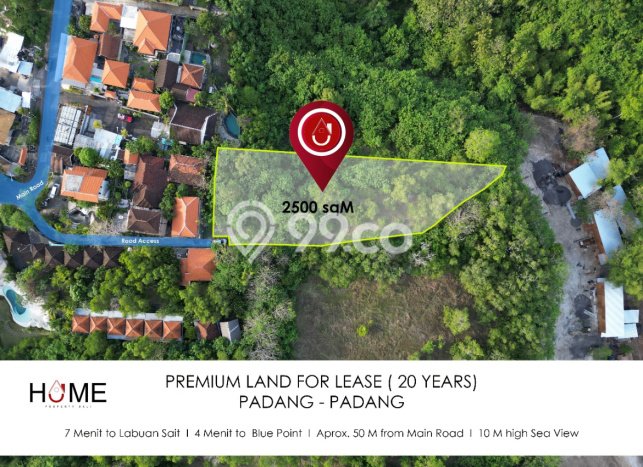 Tanah Disewakan di Uluwatu, Luas 2500m2m², Cocok untuk Usaha Tanah Disewakan di Uluwatu, Luas 2500m2m², Cocok untuk Usaha