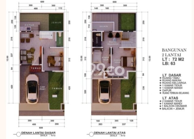Rumah Modern 2 KT LT 72m2 di Jatinangor Rumah Modern 2 KT LT 72m2 di Jatinangor
