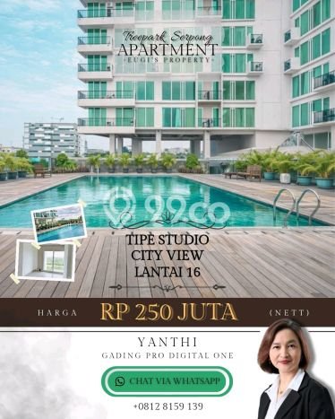 Unit Apartemen 0 Kamar & 1 Kamar Mandi Dijual di BSD, Tangerang Selatan Unit Apartemen 0 Kamar & 1 Kamar Mandi Dijual di BSD, Tangerang Selatan