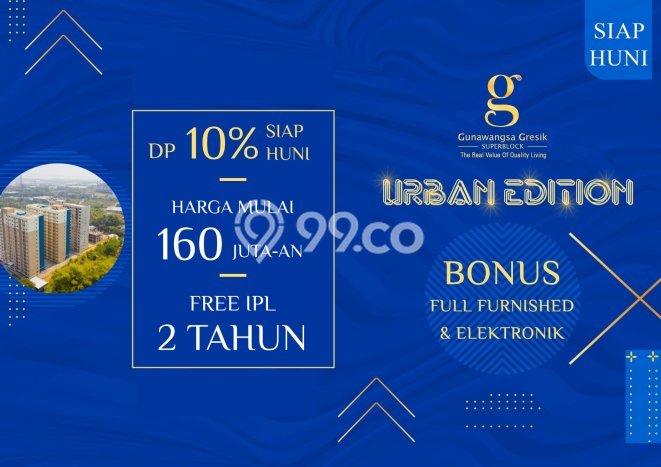 Apartemen Harga Terjangkau Dijual di Kebomas, Gresik Punya 1 Kamar Tidur Apartemen Harga Terjangkau Dijual di Kebomas, Gresik Punya 1 Kamar Tidur