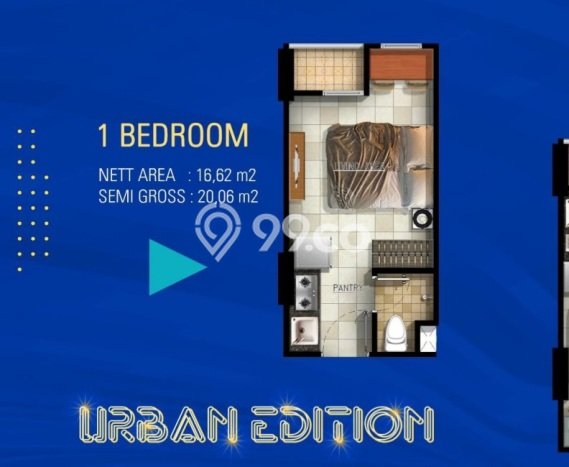 Apartemen Harga Terjangkau Dijual di Kebomas, Gresik Punya 1 Kamar Tidur Apartemen Harga Terjangkau Dijual di Kebomas, Gresik Punya 1 Kamar Tidur