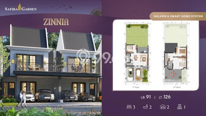 Rumah Modern Cantik 3 KT Siap Huni di Candi Rumah Modern Cantik 3 KT Siap Huni di Candi