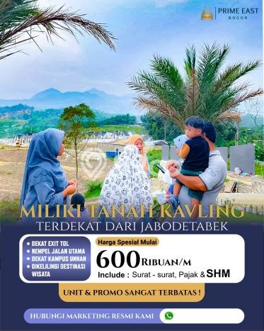 Tanah Komersial Dijual di Citeureup Bogor 100m2 Tanah Komersial Dijual di Citeureup Bogor 100m2