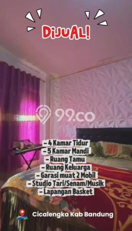 Dijual Cepat Rumah Bagus Siap Huni LB 264m2 di Cicalengka, Bandung Dijual Cepat Rumah Bagus Siap Huni LB 264m2 di Cicalengka, Bandung