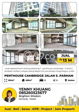 Apartemen High-End Dijual di Medan Petisah Luas 685m2 Apartemen High-End Dijual di Medan Petisah Luas 685m2