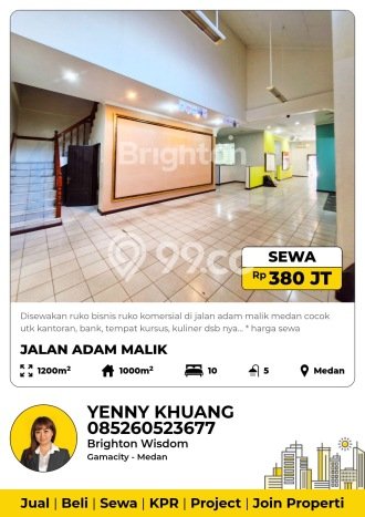 Ruko Disewa di Medan Barat, Medan, LT 1200m2 / LB 1000m2 Ruko Disewa di Medan Barat, Medan, LT 1200m2 / LB 1000m2