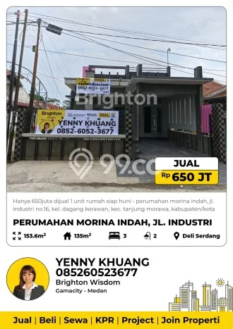 Rumah Strategis Minimalis Lb 135m2 di Tanjung Morawa, Deli Serdang Rumah Strategis Minimalis Lb 135m2 di Tanjung Morawa, Deli Serdang