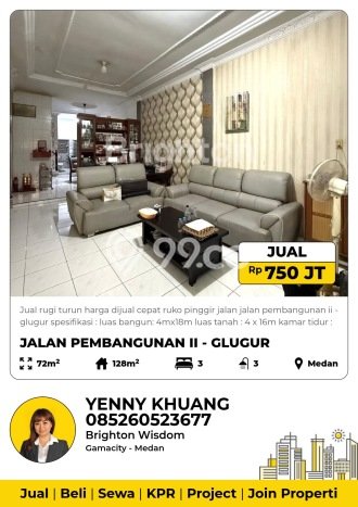 Untuk Dijual Ruko di Medan Timur, Medan Harga Penawaran Spesial Untuk Dijual Ruko di Medan Timur, Medan Harga Penawaran Spesial