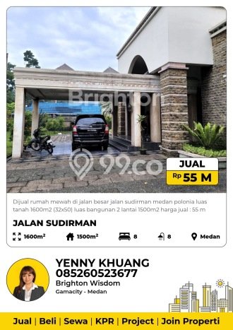 Siap Huni Rumah Mewah 8 Kamar di Medan Polonia Dekat ke Mana Pun Siap Huni Rumah Mewah 8 Kamar di Medan Polonia Dekat ke Mana Pun