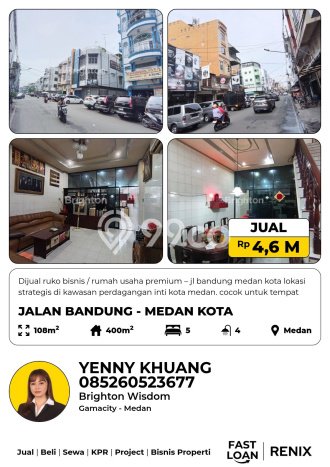 Ruko Favorit Dijual di Medan Kota Medan Kawasan Pusat Bisnis Ruko Favorit Dijual di Medan Kota Medan Kawasan Pusat Bisnis