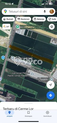 Lahan untuk Dijual di Cerme Gresik Luas 9625m2 Lahan untuk Dijual di Cerme Gresik Luas 9625m2