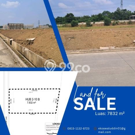 Jarang Ada! Tanah di Karawang Barat Punya Luas 7832m2 - Jarang Ada! Tanah di Karawang Barat Punya Luas 7832m2 -